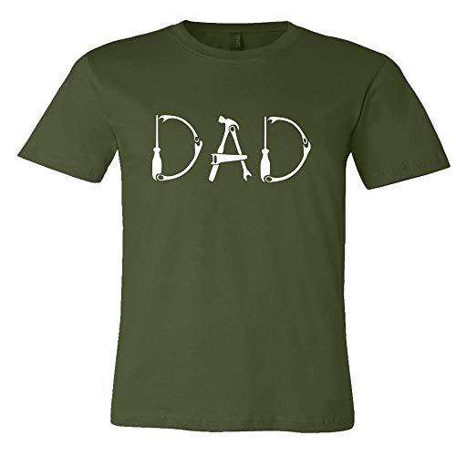 Dad Tool Shirt Father's Day Shirt Men's Short Sleeve Letter Print Funny Casual Tops