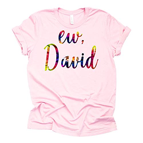 Ew David T-Shirt Tie Dye Shirt Moira Alexis Rose Schitt's Creek Sitcom Novelty T-Shirt Short Sleeve Print Casual Top