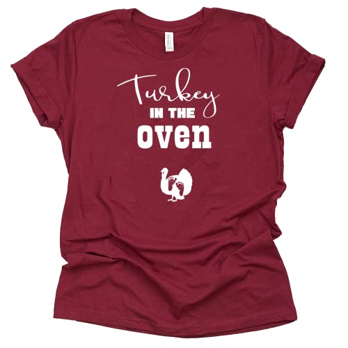 Turkey in The Oven Shirt, Extra Thankful This Year Shirt, Thanksgiving Maternity Shirt, Pregnancy Announcement Shirt