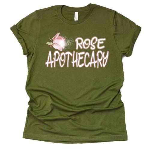 Rose Apothecary Shirt David Rose T-Shirt Schitt's Creek Novelty Shirt Short Sleeve Print Casual Top