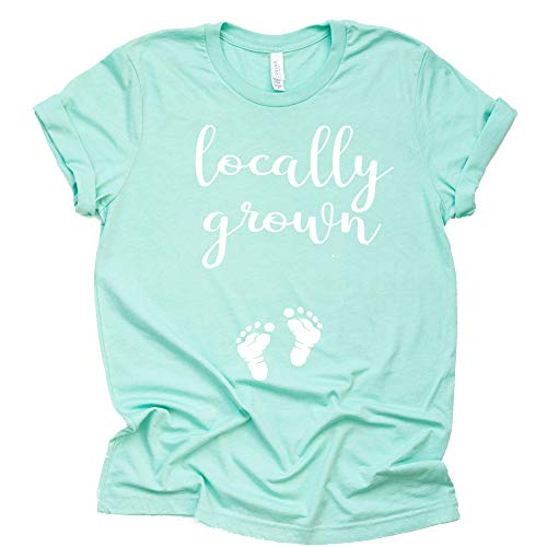 Locally Grown Shirt, Baby Pregnancy Announcement Shirt, Unisex Short Sleeve