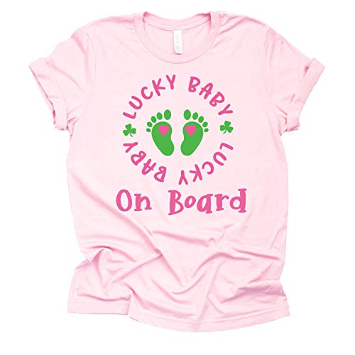 Lucky Baby on Board Shirt, Pregnancy Announcement Shirt, Surprise Pregnancy Announcement