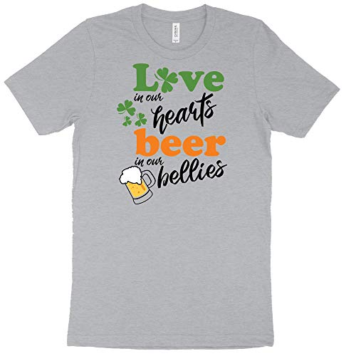 Love in My Hearts Beer in My Bellies Shirt Patrick's Day T-Shirt St Patty Day Unisex Shirt T-Shirt