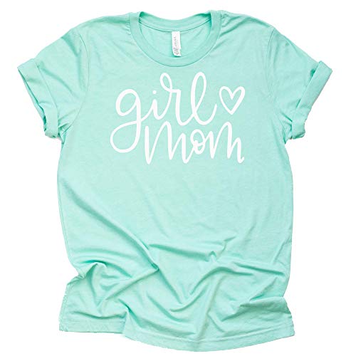 Girl Mom T Shirt Women's Casual Letter Print Short Sleeve T-Shirt Tops Tee