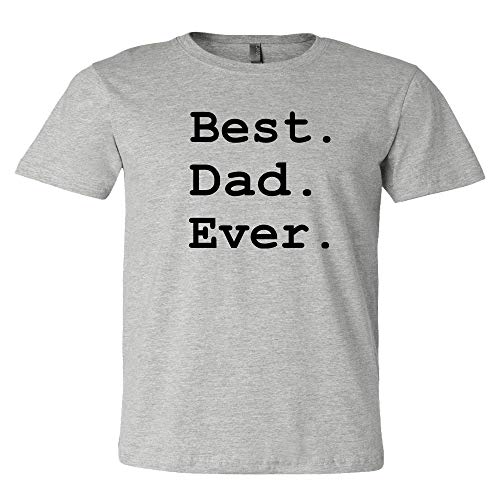 Best Dad Ever Shirt Father's Day Shirt Men's Short Sleeve Letter Print Funny Casual T-shirt