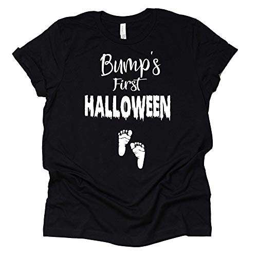 Bump's First Halloween Shirt, Baby Halloween Pregnancy Shirt, Pregnancy Announcement