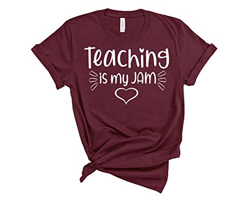 Teaching is My Jam Shirt, Teacher Shirt, Kindergarten Teacher Gift, Elementary School Teacher Shirt