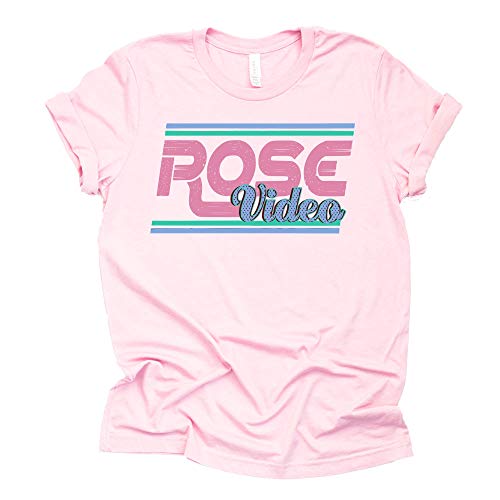 Rose Video Shirt T-Shirt Novelty Shirt Short Sleeve Print Casual Top