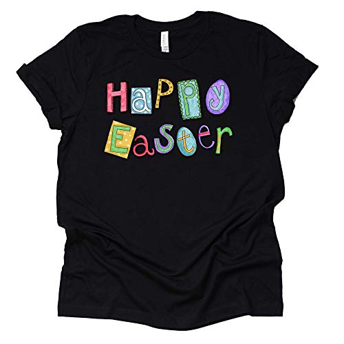 Happy Easter Shirt, Easter Shirt for Women Tee T-Shirt Unisex Short Sleeve
