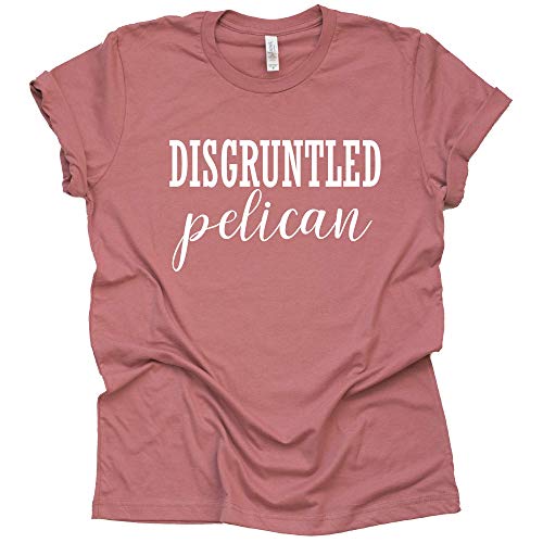 Disgruntled Pelican Shirt Moira Alexis Rose T-Shirt Novelty Shirt Short Sleeve Print Casual Top