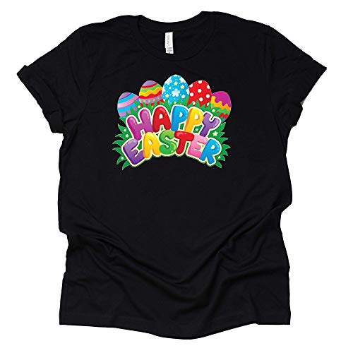 Happy Easter Shirt, Easter Shirt for Women Tee T-Shirt Unisex Short Sleeve