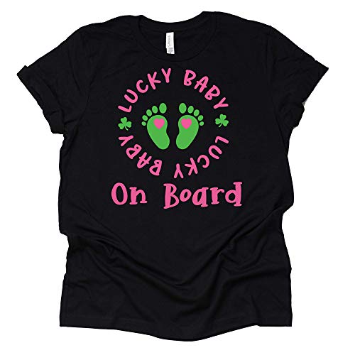 Lucky Baby on Board Shirt, Pregnancy Announcement Shirt, Surprise Pregnancy Announcement