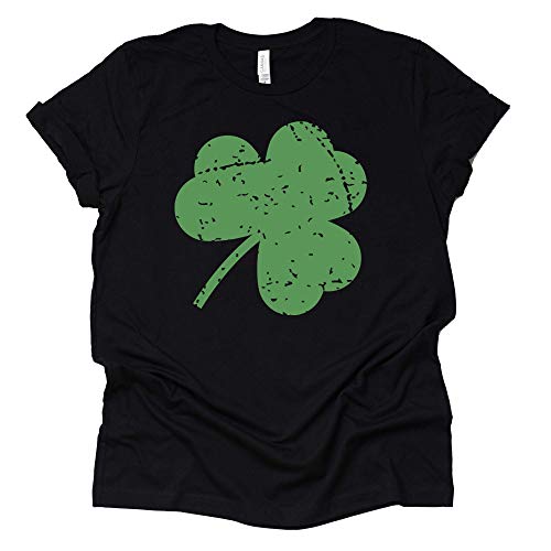 Distressed Shamrock Shirt, St Patrick's Shirt, St Paddy's Shirt for Women Tee T-Shirt