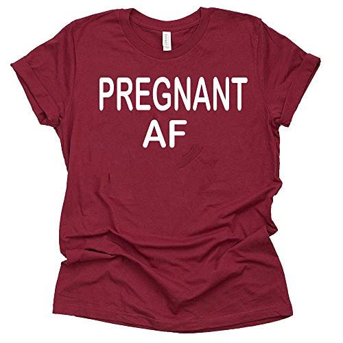 Pregnant AF Shirt, Pregnancy Announcement Shirt, Pregnant Shirt, Short Sleeve