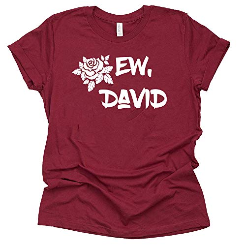 Ew David T Shirt Ew David Rose Shirt Moira Alexis Rose Schitt's Creek Sitcom Novelty t-Shirt Short Sleeve Print Casual Top