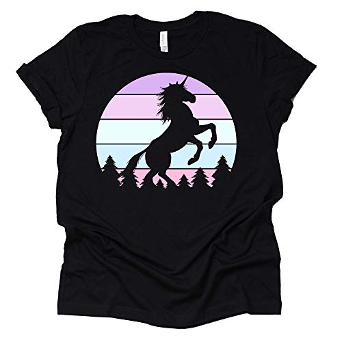 Unicorn T Shirt, Unicorn Vintage Sunset Shirt, Unicorn Shirts for Women