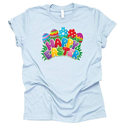 Happy Easter Shirt, Easter Shirt for Women Tee T-Shirt Unisex Short Sleeve