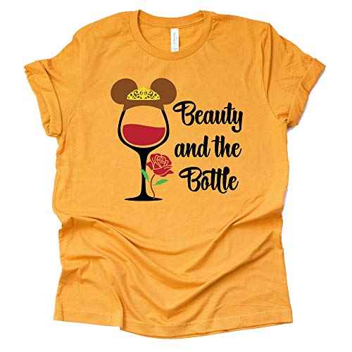 Beauty and The Bottle Shirt, Beauty shirt, Disney Theme Park Shirt Unisex Short Sleeve