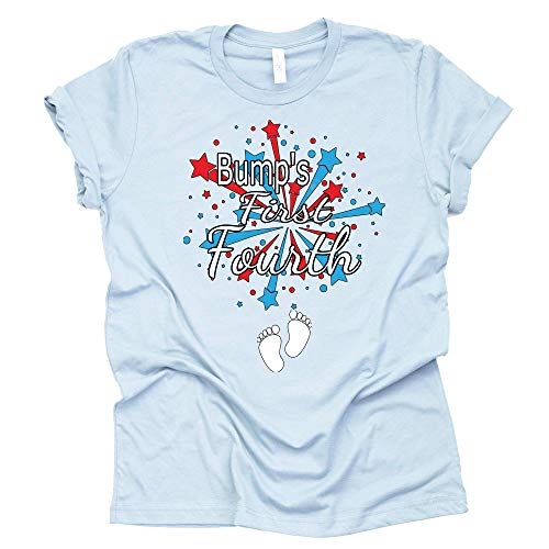 Bump's First Fourth Shirt Pregnancy Announcement Shirt Pregnancy Reveal New Mom Shirt