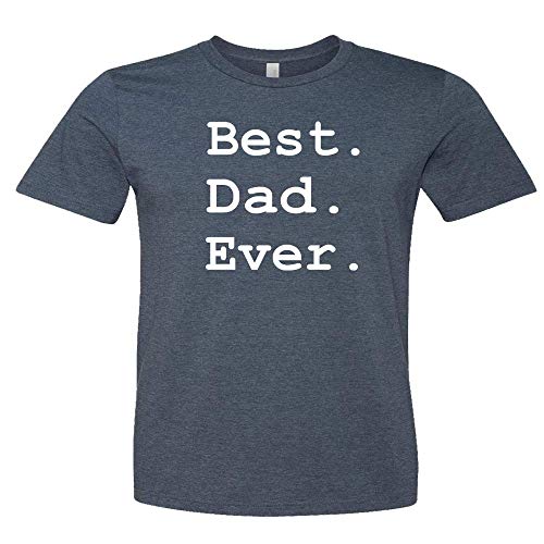 Best Dad Ever Shirt Father's Day Shirt Men's Short Sleeve Letter Print Funny Casual T-shirt