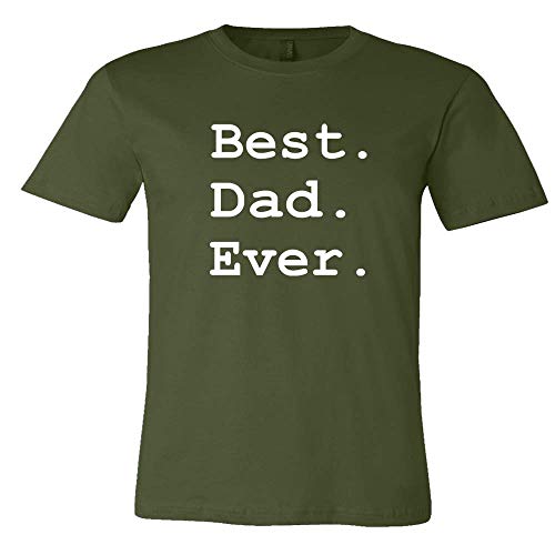 Best Dad Ever Shirt Father's Day Shirt Men's Short Sleeve Letter Print Funny Casual T-shirt