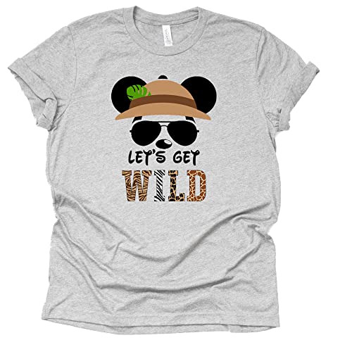 Disney Let's Get Wild, Animal Kingdom Shirt, Safari Shirt Casual Short Sleeve Shirt