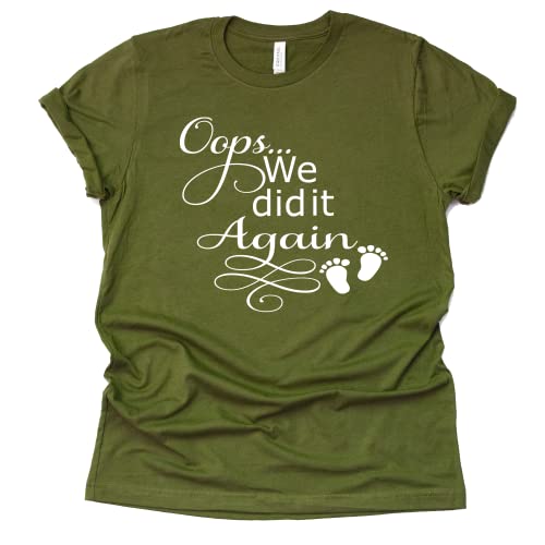 Oops We Did It Again Shirt, Pregnancy Announcement Shirt, Surprise Pregnancy Announcement