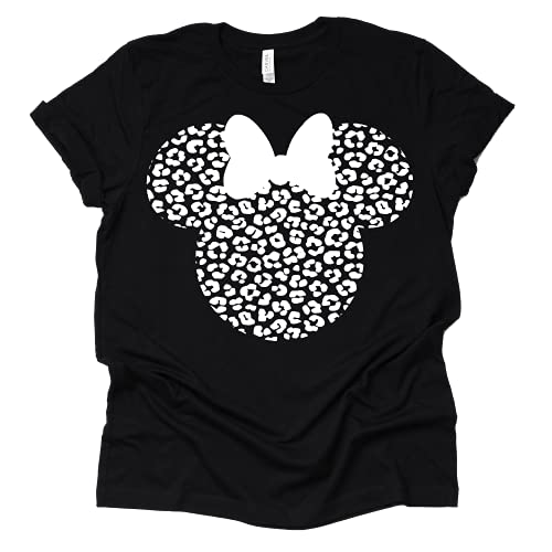 Leopard Minnie Shirt, Cheetah Minnie Shirt, Animal Kingdom Shirt, Safari Shirt Casual Short Sleeve Shirt