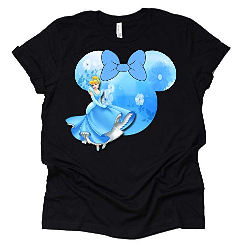 Women Teen Cinderella Mickey Shirt Adult Women Ladies Mickey Tshirt