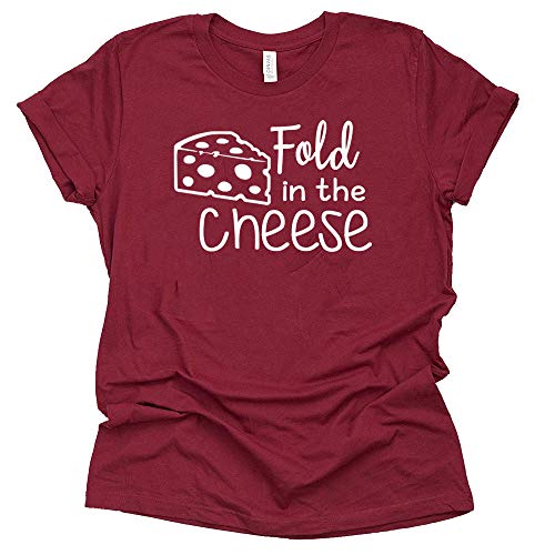 Fold in The Cheese Shirt, Ew David Schitt's Creek Sitcom Novelty T-Shirt Short Sleeve Print Casual Top