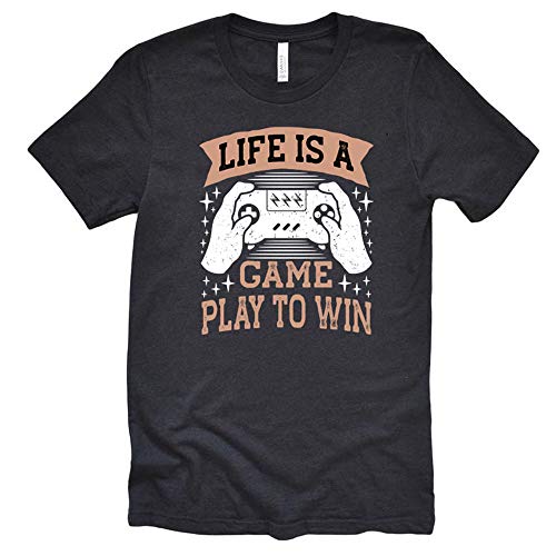 Life is a Game Play to Win Shirt, Video Game Shirt, Vintage Unisex Causal Short Sleeve T-Shirt Tees