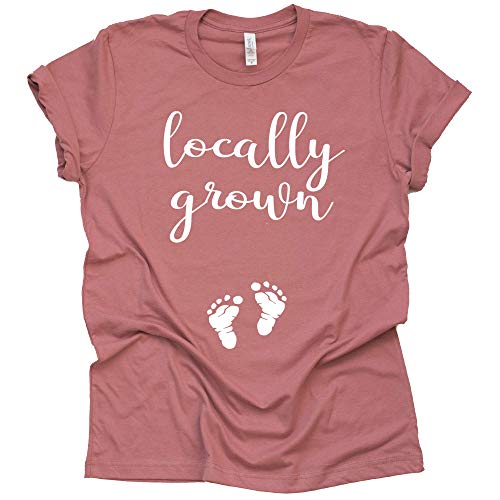 Locally Grown Shirt, Baby Pregnancy Announcement Shirt, Unisex Short Sleeve