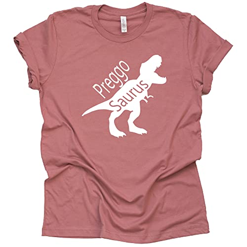 Preggosaurus Shirt, Pregnancy Announcement Shirt, Unisex Short Sleeve