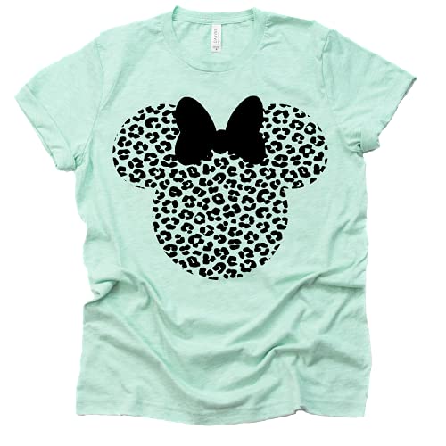 Leopard Minnie Shirt, Cheetah Minnie Shirt, Animal Kingdom Shirt, Safari Shirt Casual Short Sleeve Shirt