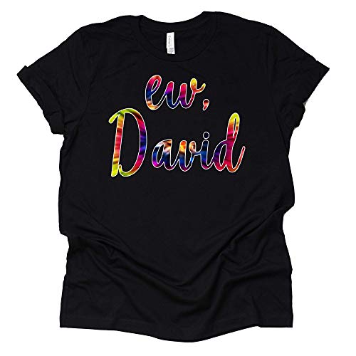 Ew David T-Shirt Tie Dye Shirt Moira Alexis Rose Schitt's Creek Sitcom Novelty T-Shirt Short Sleeve Print Casual Top