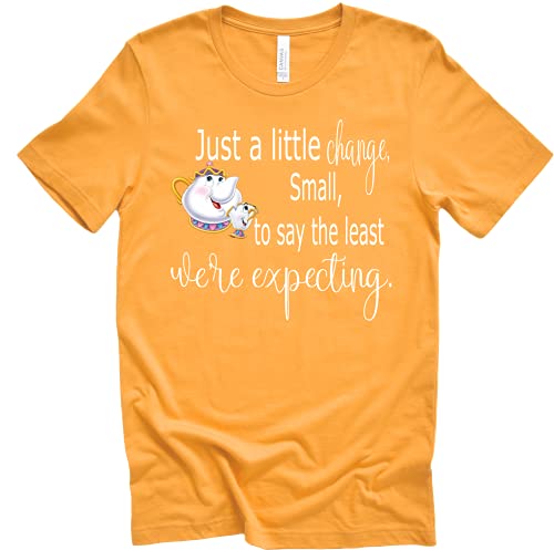 There May be Something There, That wasn't there before shirt, Beauty and The Beast Chip Miss Pot T Shirt Disney Pregnancy Announcement Tee Shirt Sold Individually