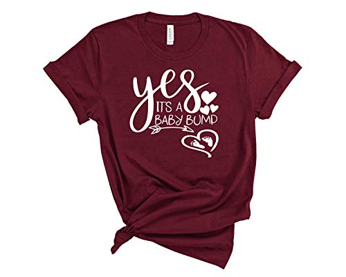 Yes It's a Baby Bump Shirt, Pregnancy Announcement Shirt, Baby Reveal Shirt