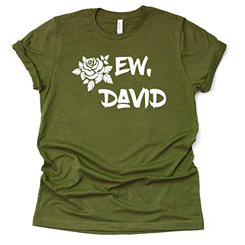 Ew David T Shirt Ew David Rose Shirt Moira Alexis Rose Schitt's Creek Sitcom Novelty t-Shirt Short Sleeve Print Casual Top