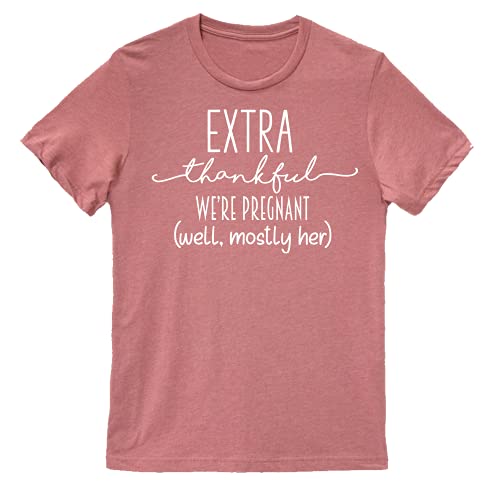 Extra Thankful This Year Shirt, Thanksgiving Pregnancy Announcement Shirt, Matching Couples Shirts