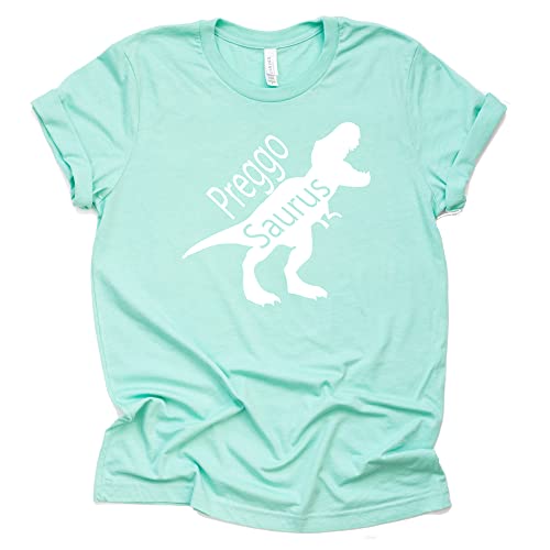 Preggosaurus Shirt, Pregnancy Announcement Shirt, Unisex Short Sleeve