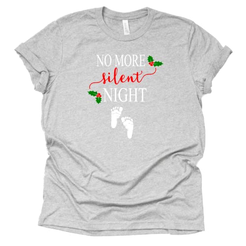 No More Silent Nights Shirt, Christmas Pregnancy Announcement Shirt, Pregnant Reveal Shirt