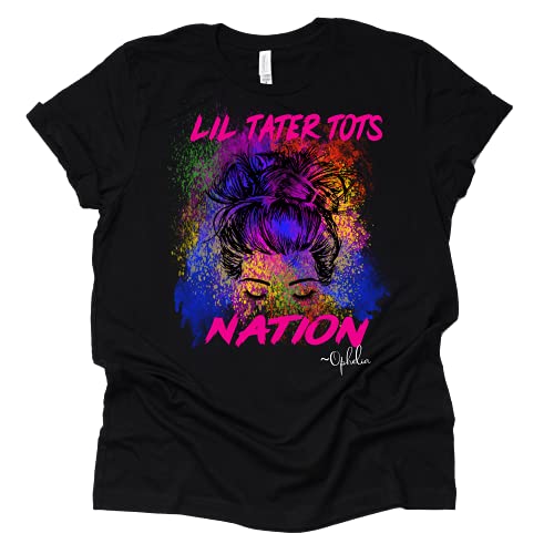 Lil Tater Tots Nation T Shirt Tater Tot Shoelover99 Merch Ophelia Nichols Unisex Tees Casual Short Sleeve