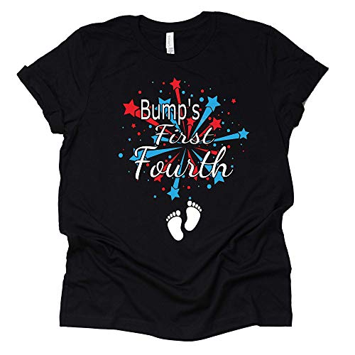 Bump's First Fourth Shirt Pregnancy Announcement Shirt Pregnancy Reveal New Mom Shirt