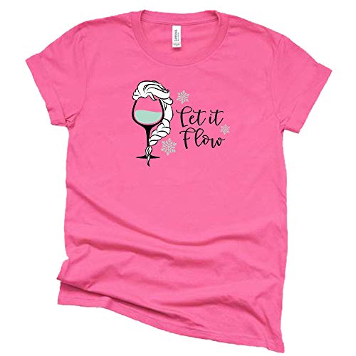 Frozen Let It Flow T Shirt, Frozen Shirt, Disney Epcot Drinking Causal Short Sleeve T-Shirt