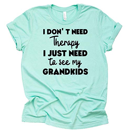 I Don't Need Therapy I Just Need to See My Grandkids Shirt T-Shirt Unisex Funny Grandparent Tee