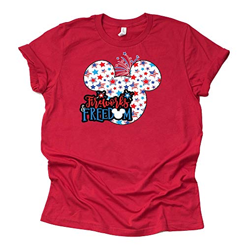 July 4th Shirt, Freedom Firework Mickey Unisex Shirt Short Sleeve T-Shirt