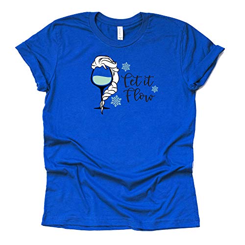 Frozen Let It Flow T Shirt, Frozen Shirt, Disney Epcot Drinking Causal Short Sleeve T-Shirt