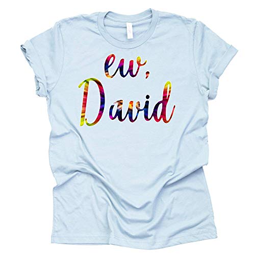 Ew David T-Shirt Tie Dye Shirt Moira Alexis Rose Schitt's Creek Sitcom Novelty T-Shirt Short Sleeve Print Casual Top