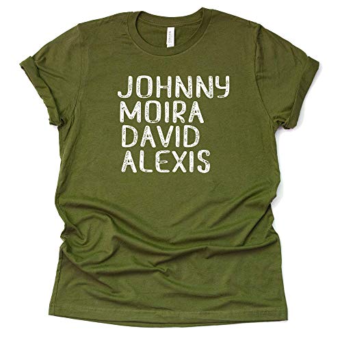 Johnny Moire David Alexis Shirt Schitt's Creek Novelty T-Shirt Short Sleeve Print Casual Top