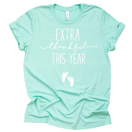 Extra Thankful This Year Shirt, Thanksgiving Pregnancy Announcement Shirt, Matching Couples Shirts